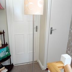 Chrome floor lamp