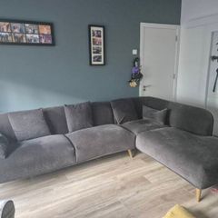 L shape sofa 6f 7" x 9f grey