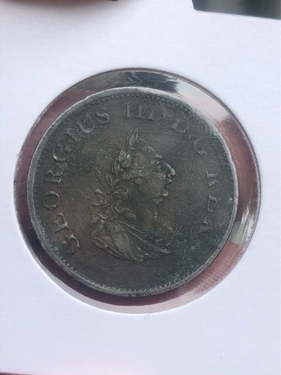 1805 Halfpenny Hibernia George 3rd post included