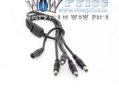 27012 1 Female to 4 Male DC Power Plug Cable Splitter Adapter For CCTV Camera