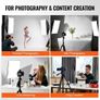 Softbox Lighting Kit 50x70 cm / 20x28 in 30W 5500K LED Bulbs Adjustable Stand Image 3