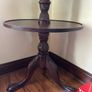 Three tier carved mahogany dumbwaiter Image 6