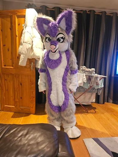 furry costume fursuit mascot suit purple husky