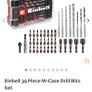 Einhell 39 Piece M-Case Drill Bits Set Image 3