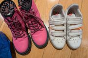 Girls Shoes Set (Next Boots &amp; Rainbow Trainers) - UK1
