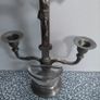 Vintage Jesus Christ Cross Crucifix with Candlestick and Holy Water Basin, devotional items. Image 3