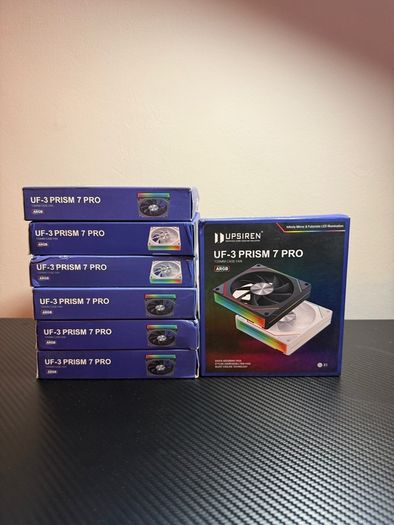 Brand New UF-3 Prism 7 Pro 120mm ARGB PC Fan.  Silent RGB Cooling Fan High Airflow Gaming Cooler
