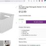 Curver Your Style Large Retangular Basket 18 Litre - Grey Image 5