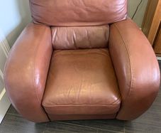 Brown Leather Armchair