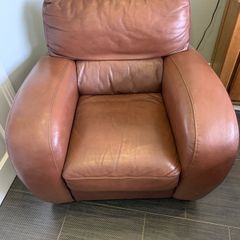 Brown Leather Armchair
