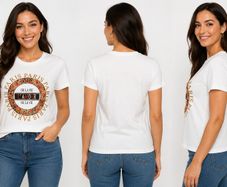 Women's White Paris L'Amour Graphic T-Shirt