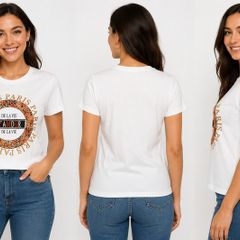 Women's White Paris L'Amour Graphic T-Shirt