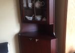 Mahogany corner cabinet