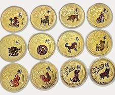 Twelve Chinese Zodiac Animals Coins