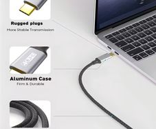 (6ft Long) USB-C to HDTV Cable Compatible for MacBook, Galaxy S9-S25, iPhone 15/16/17, iPad Pro, iMac, Surface -  4K Ultra HD High-Speed USB 3.1 Type-C to HDTV Cord with Thunderbolt 5/4/3 (for Smartphones, Tablets, Monitors, Projectors)