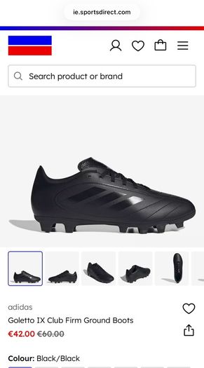 Adidas Firm Ground Boots Goletto IX Club Size 6.5