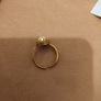 Silver newbridge pearl setting ring with Antique /Vintage  finish Image 2