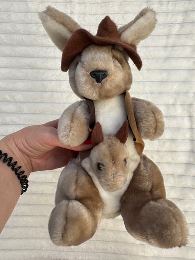 Grab a Jumbuck approx. 12 Kangaroo with Joey plush Used Please see photos