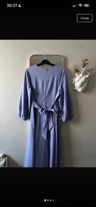 Midi Dress Nadine Milano 1950 Retro style with bow - Lavander size 16 largr