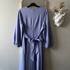 Midi Dress Nadine Milano 1950 Retro style with bow - Lavander size 16 largr