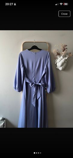 Midi Dress Nadine Milano 1950 Retro style with bow - Lavander size 16 largr