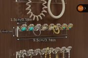 Only 1 Euro Each Or All 6 For Only 5 Euro!! - Brand New Self Adhesive Wall Mounted Jewellery Organiser Rack x8 Hooks - RRP - 1.16