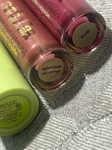 Stila stay all day liquid lipsticks and Pixi pink lip balm