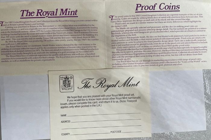 1983 English Proof set