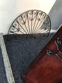 Genuine antique window frame.ex Georgian fanlight.