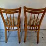 Mid-century pair of czechoslovakia beech chairs Image 2
