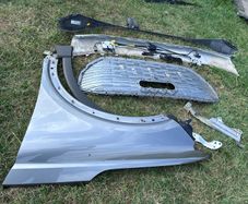 Audi q4 etron lh wing and front parts