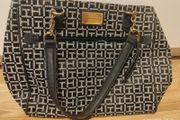 Tommy Hilfiger Monogram Jacquard Tote Bag Authentic