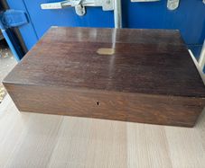 Antique Oak Maples Cutlery Canteen