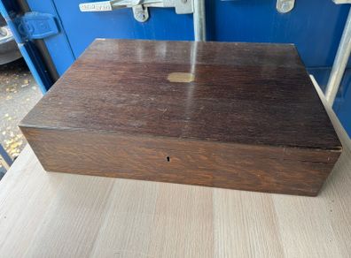 Antique Oak Maples Cutlery Canteen