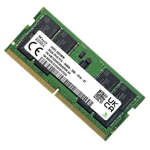 Laptop memory SK Hynix DDR5 32GB module x 2 (64GB)