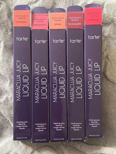Tarte maracuja full coverage juicy liquid lipsticks BNIB see pictures for shades