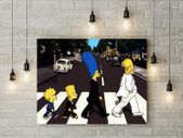 The Simpsons crossing the abbey road like Beatles printed Wall picture 3mm foamex board printed picture on it wall board wall decor wall art picture