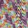 Handknit baby blanket super soft chenille yarn purple brights mix Image 5