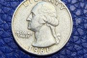 1961 Liberty Silver Quarter Coin