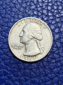 1961 Liberty Silver Quarter Coin