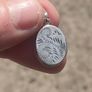 Early 20th century Sterling Silver locket pendant set Image 2