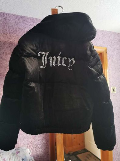 Tommy Hilfiger navy puffer jacket with faux fur hood