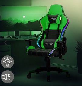 Gaming Chair with RGB Lighting  and Bluetooth