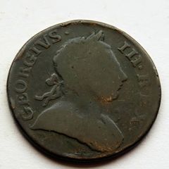 1772 Copper Half a penny King George III