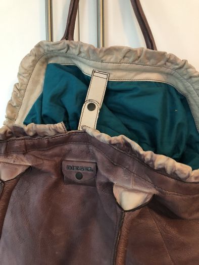bag leather Diesel bag  used once