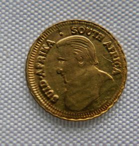 Krugerrand Miniature 24K Gold Plated Token