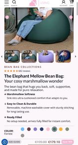Bean Bag Elephant Living