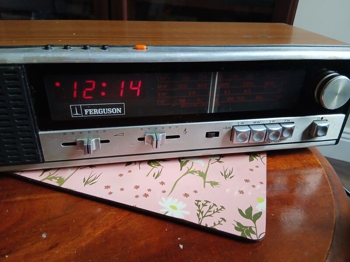 Vintage Ferguson Clock Radio