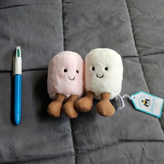 Jellycat Amuseables Pink and White Marshmallows