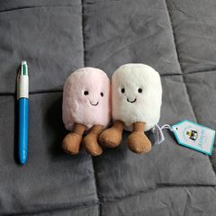 Jellycat Amuseables Pink and White Marshmallows